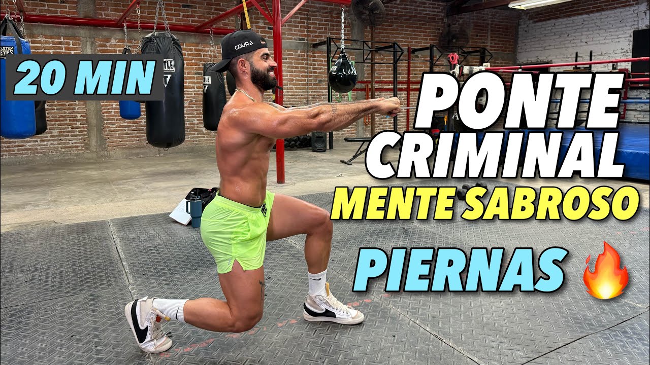 Rutina Ponte Criminal EN CASA (20 Minutos)  20 Ejercicios DIFERENTES PARA PIERNAS