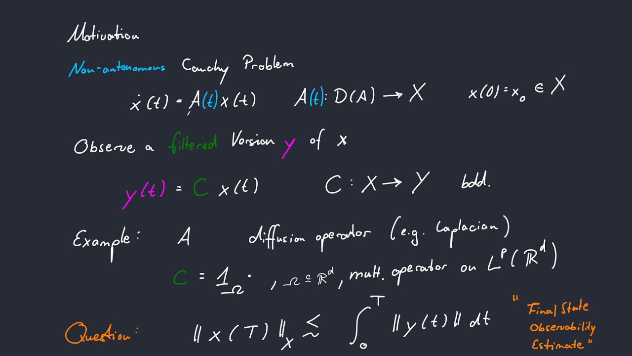 Observability for Non-Autonomous Systems - 01 Motivation