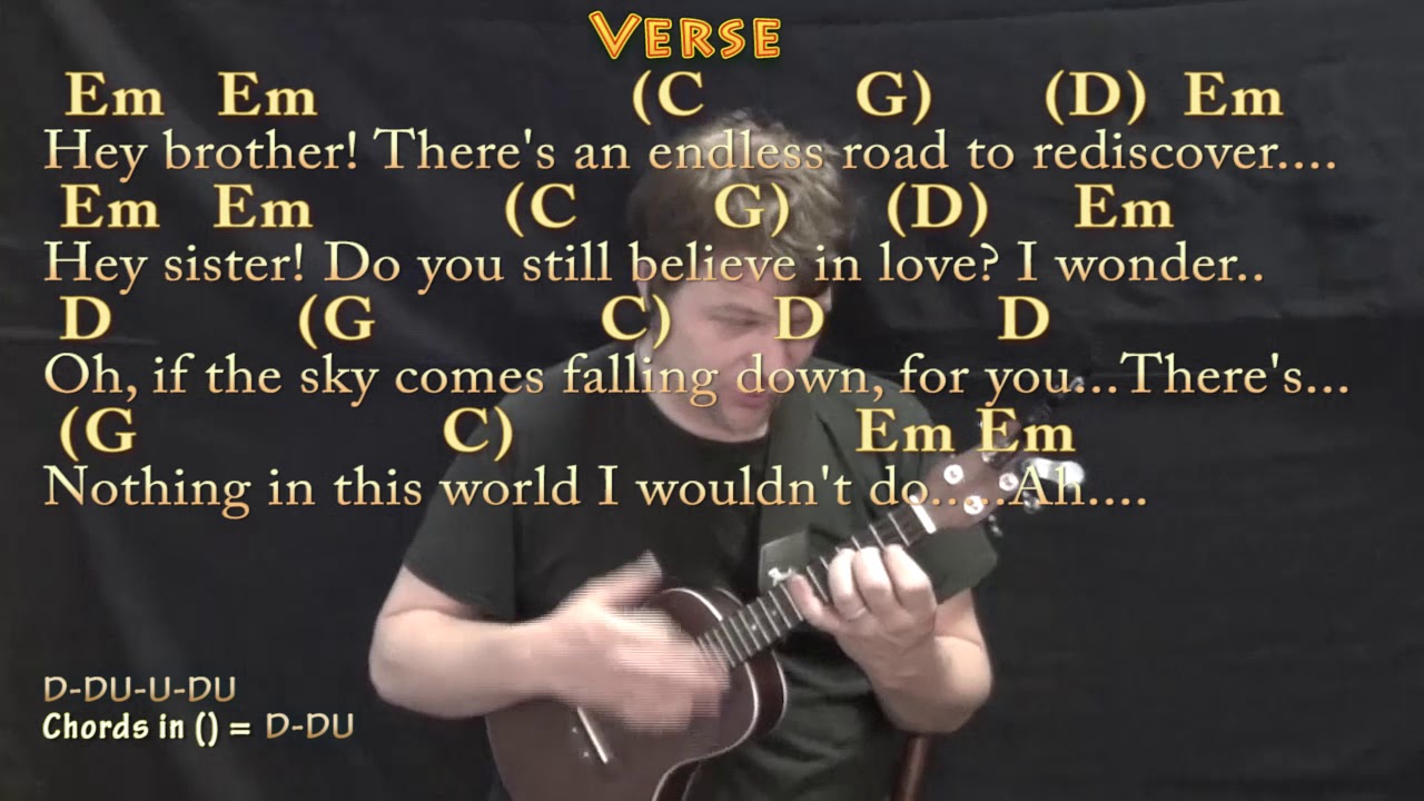 Hey Brother (Avicii) Ukulele Cover Lesson in Em with Chords/Lyrics