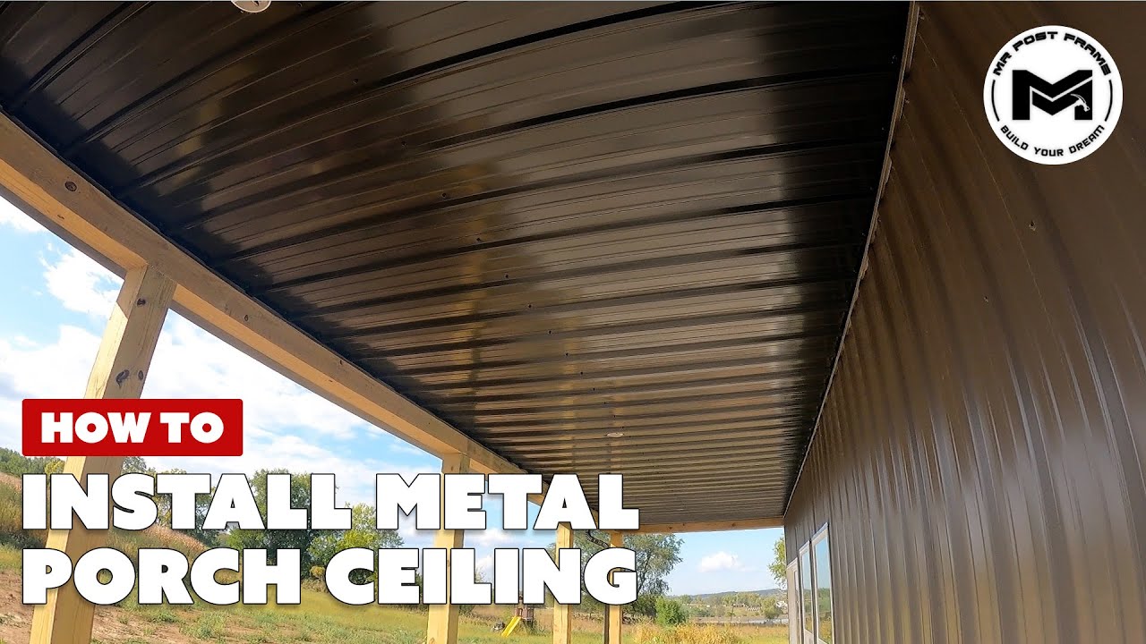 Installing Metal Porch Ceiling | Plus Updated Tour of this Barndominium