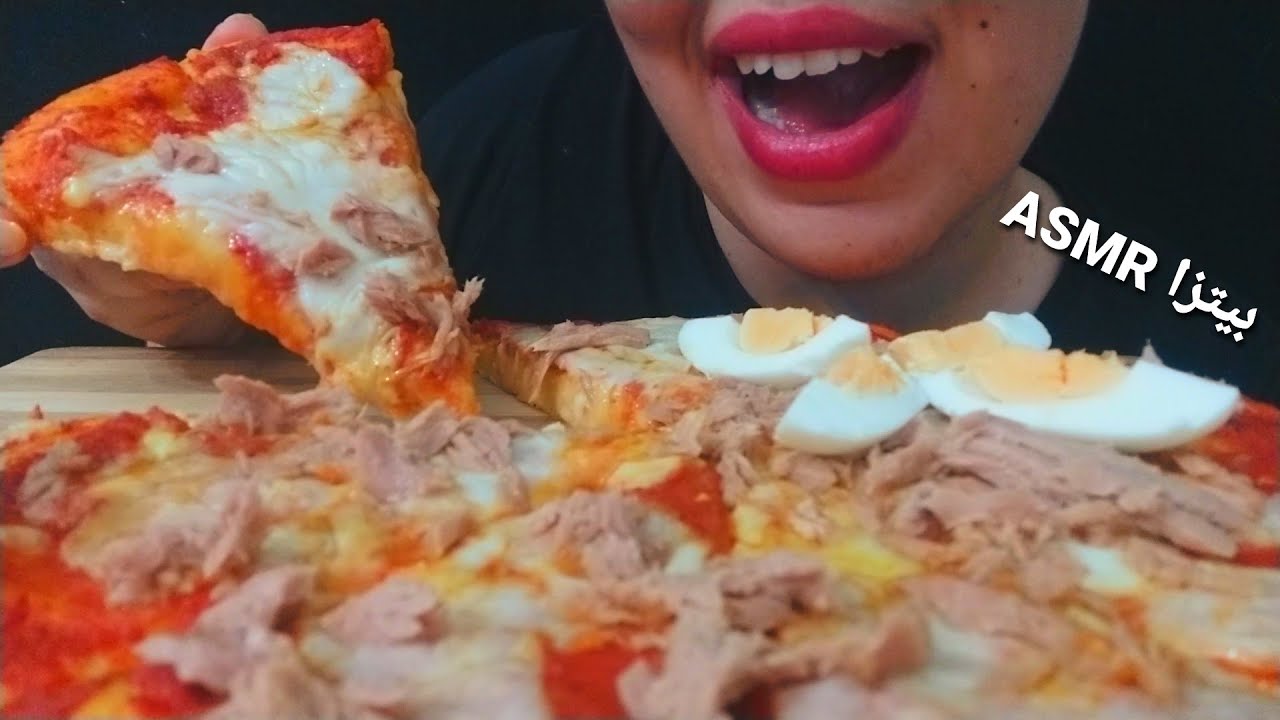 ASMR CHEESY PIZZA | أ س م ر ألذ بيتزا نودكم و لا نشهيكم *أصوات الأكل الحقيقية