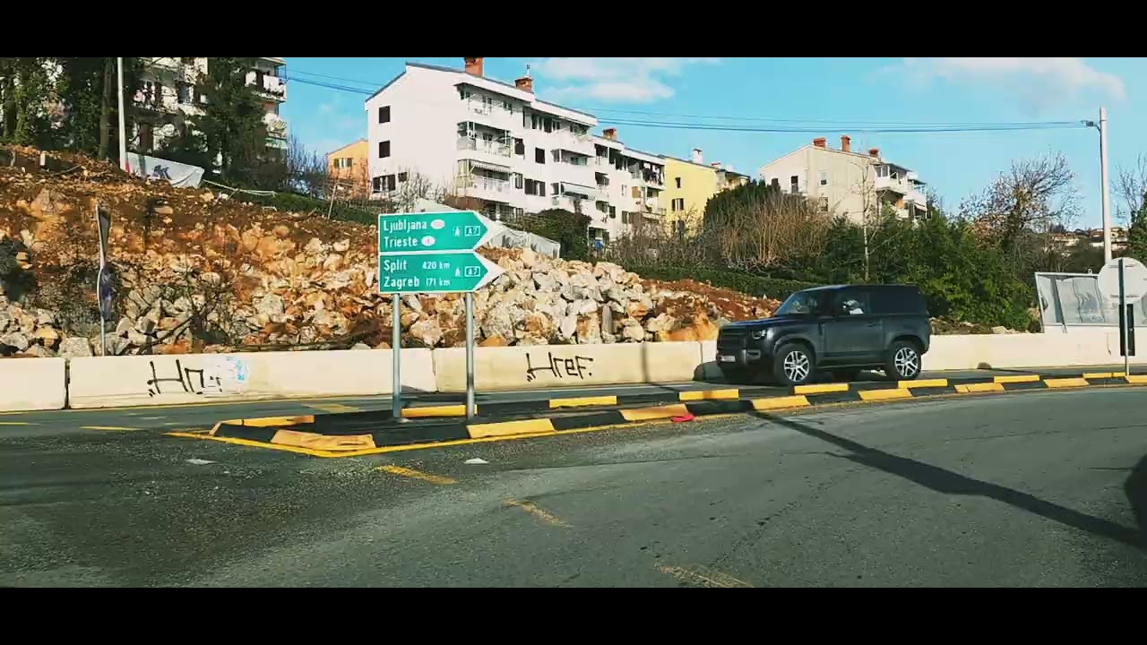 Kratka vožnja od Matulji – Lidl do Rijeka - Srdoči.