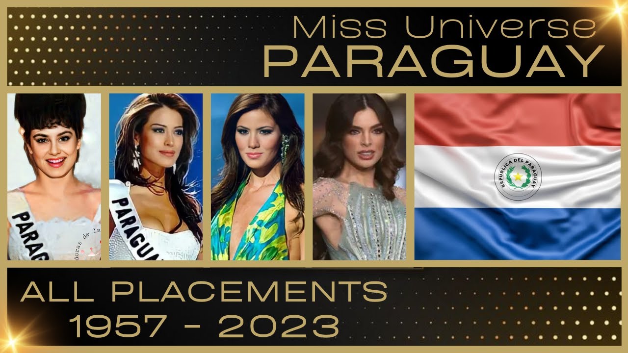 MISS UNIVERSE PARAGUAY | EVERY PLACEMENT 1957-2023 / CLASIFICACIONES