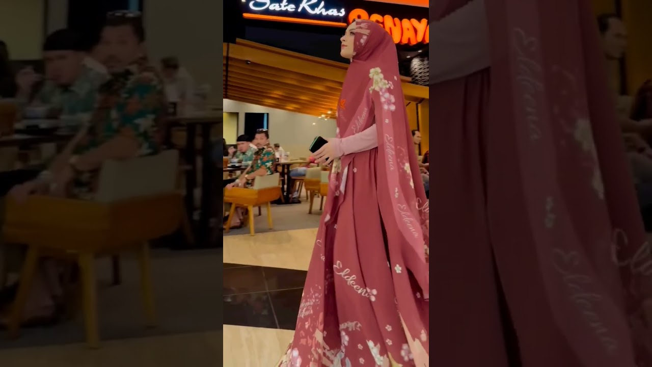 tampil beda bersama gamis syar'i branded El deena terbaru 2023