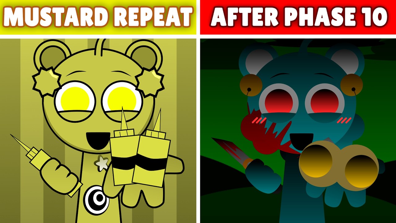Sprunki Mustard But Everyone Is REPEAT After Phase 10 (NEW Reactions)