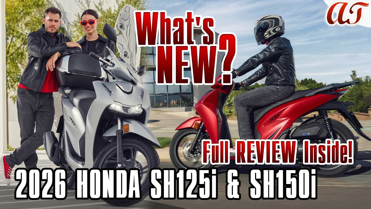 HONDA SH125i и SH150i 2026 года * Что нового? Полный обзор внутри! Технические характеристики, цв...