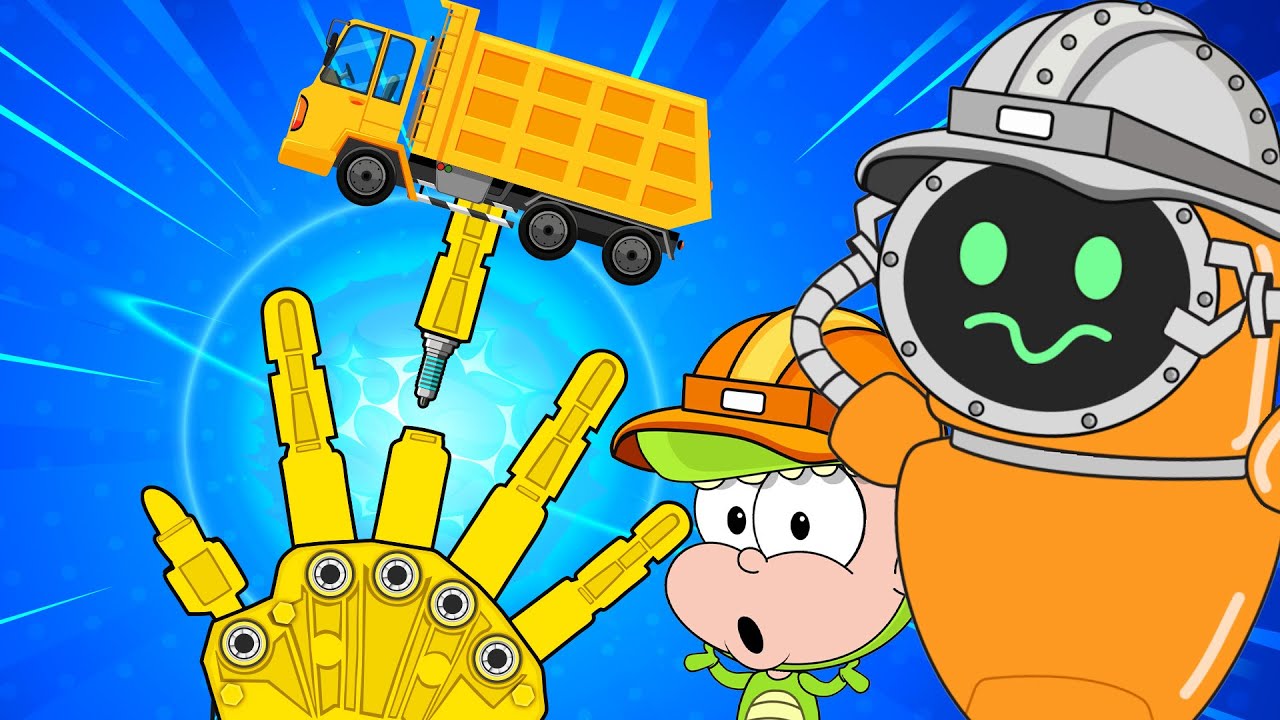 Construction Vehicles Finger Family Song