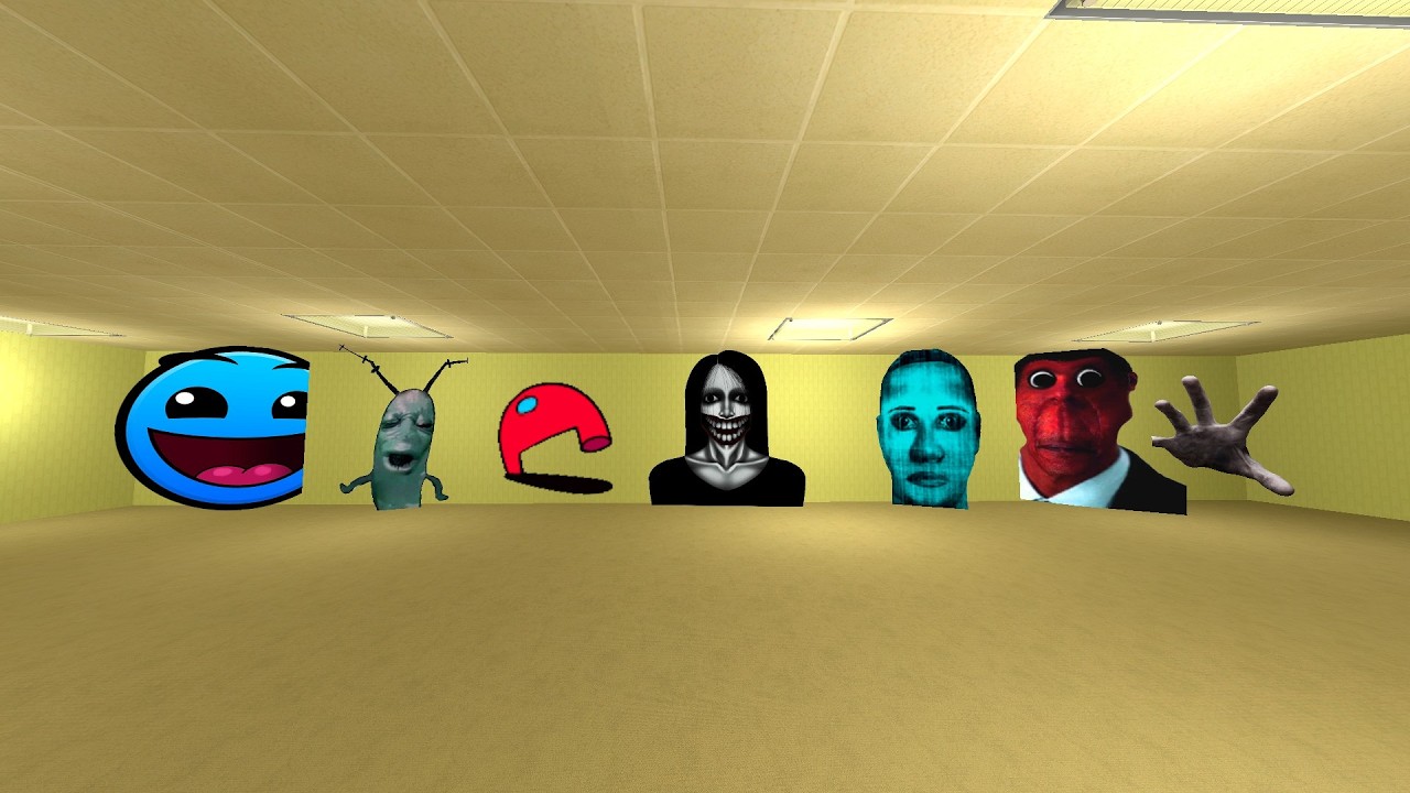 unlimited nextbots in backrooms in garrys mod #Gmod_#Nextbots_#Criminal_Gmod