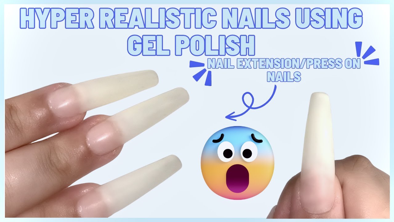 Creating Hyper REALISTIC Nails Using Gel Polish (ONLY) | DIY Manicure | Realistic Natural Nails