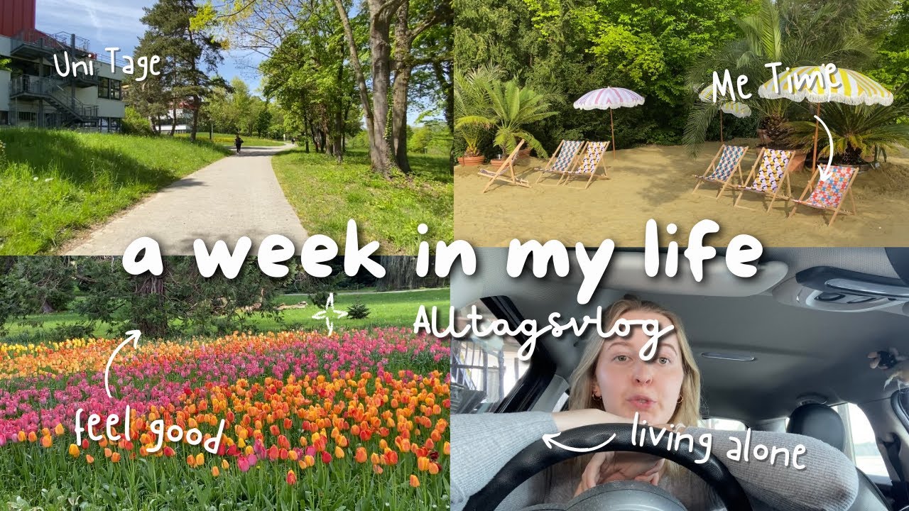 WEEKLY VLOG - Woche als Studentin, 5 Uhr morgens aufstehen, allein am See + Me Time im Frühling🌸🪴