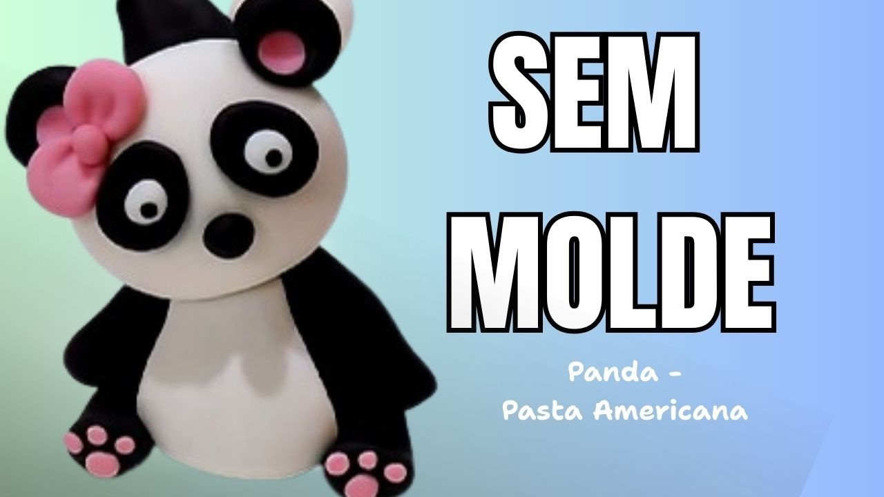 Ursinha Panda em pasta americana | Processo completo