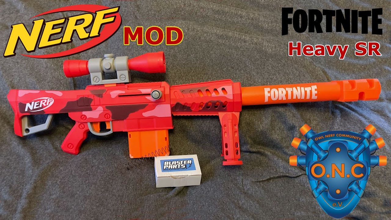 Nerf Fortnite Heavy Sniper SR Mod Guide | Deutsch