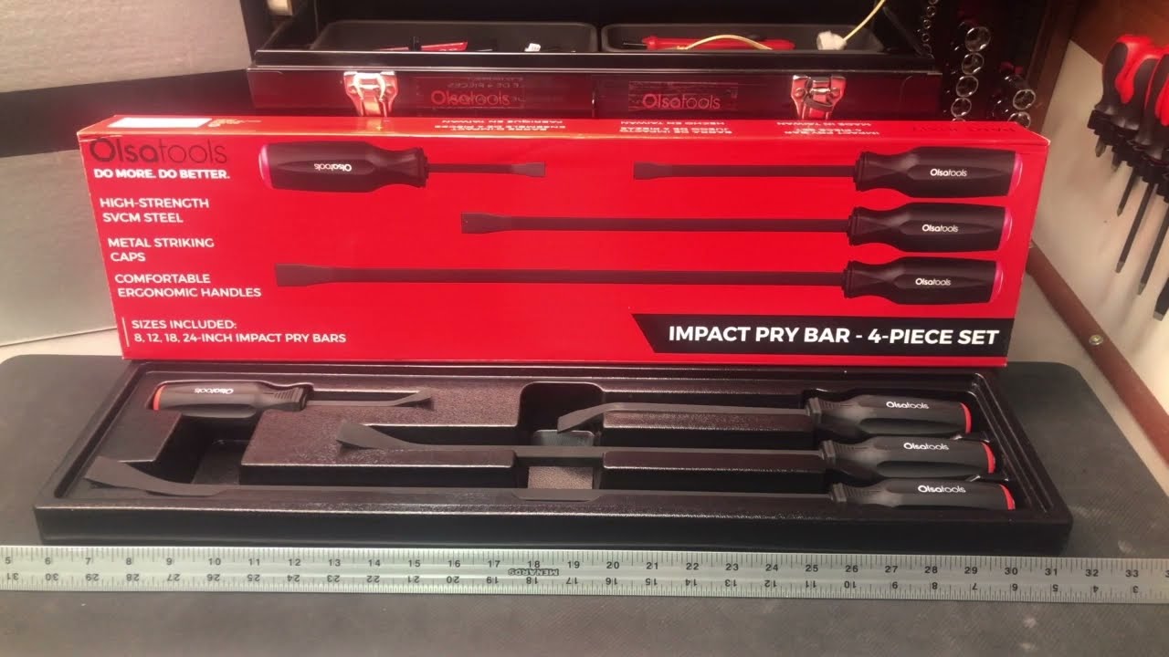 Unboxing - Olsa Tools Impact Pry Bar 4 Piece Set - 8