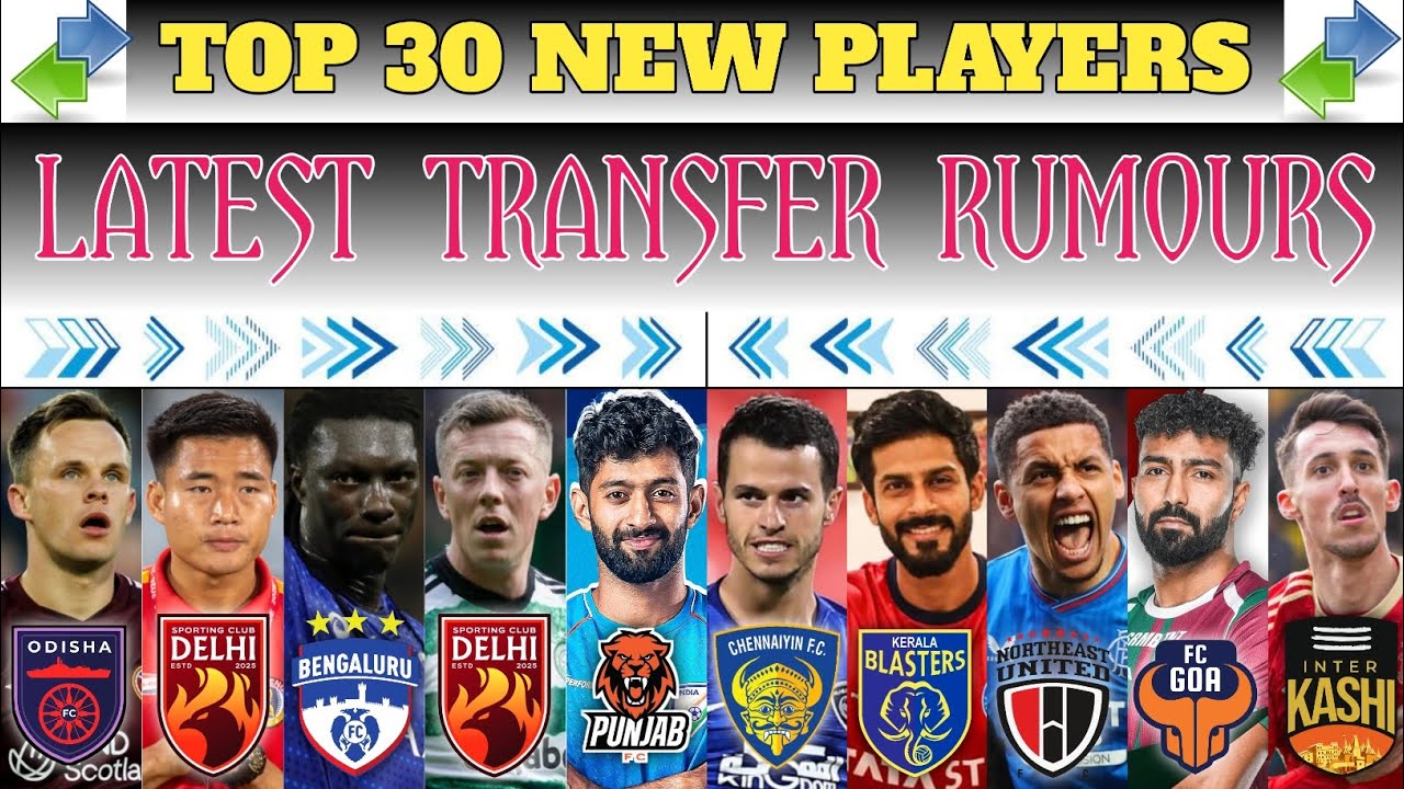 || TOP 30 NEW TRANSFER AND SIGNINGS RUMOURS || INDIAN SUPER LEAGUE 2025/26 || #indiansuperleague
