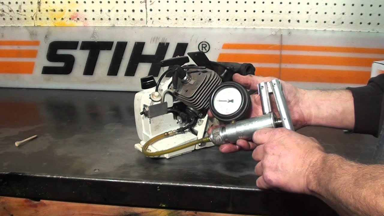 The chainsaw guy shop talk Stihl 032 chainsaw pressure, vacuum testing 10 20