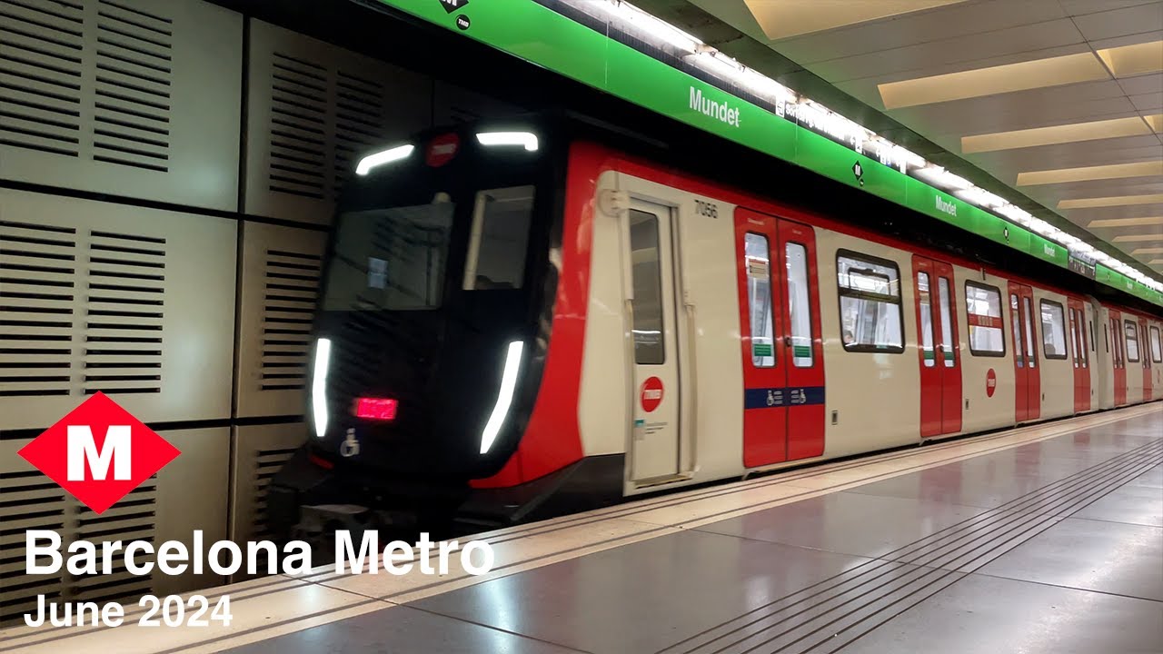 Barcelona Metro | June 2024 Compilation | 2 min 44 sec | 4K