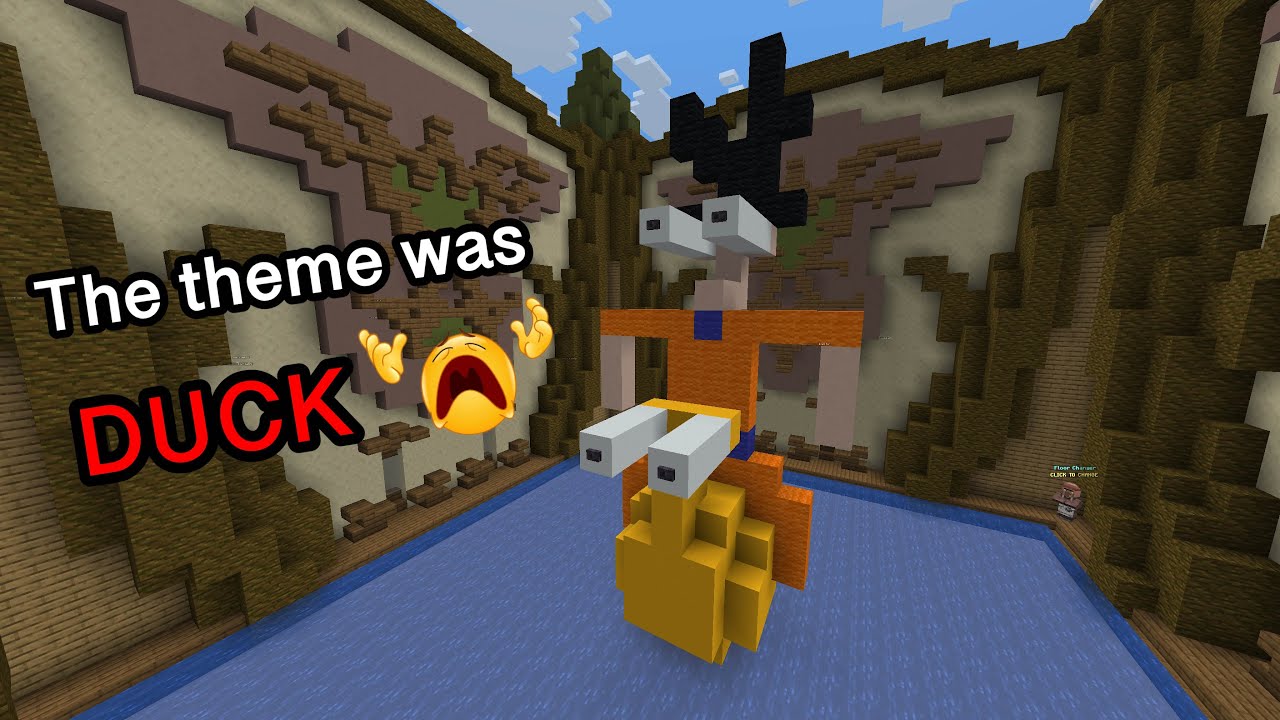 Minecraft Build battle but we can only build Goku!