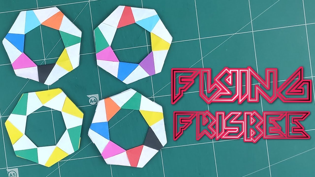 How to Make A Flying Frisher - Origami Decoration Ring Instructions Tutorials | DIY Paper Idea Toys