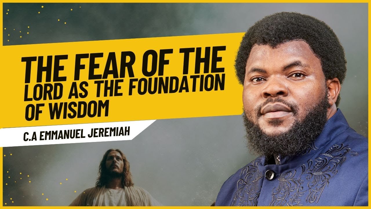 SCHOOL OF WISDOM ||  THE FEAR OF THE LORD AS THE FOUNDATION OF WISDOM ||  11TH FEB 26