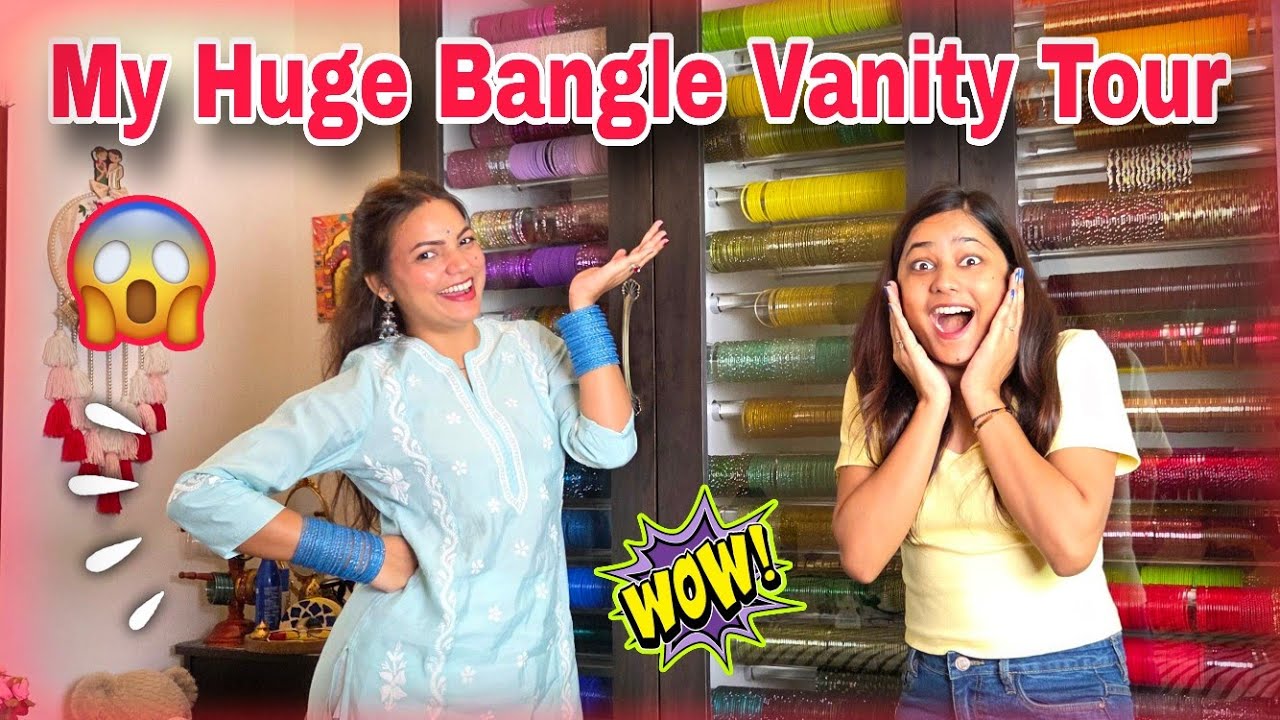 My करवाचौथ Gift is Ready 🧿💃🎉 | My Huge *BANGLE WARDROBE* 🫶 My Bridal, Non Bridal Collection ✨️💞