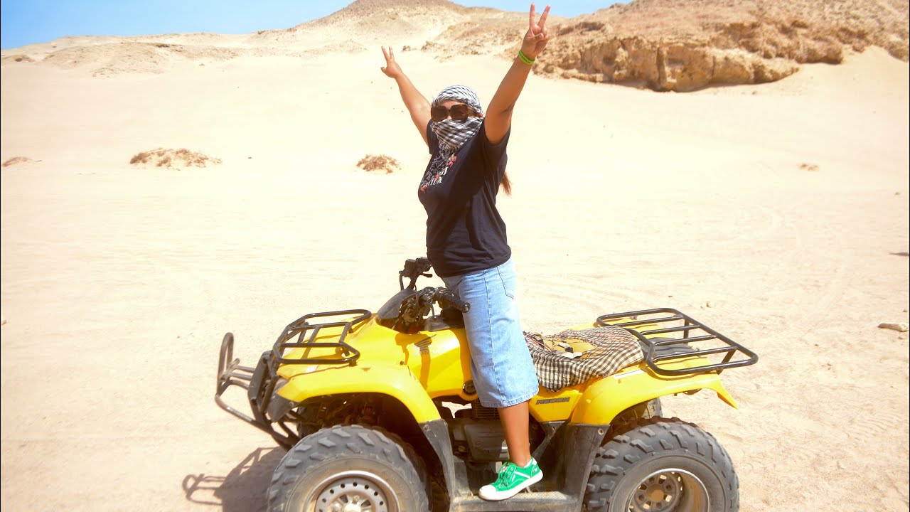 ATV Guad drive Desert in Egypt || holiday  #holiday #tinggaldijerman  #mixmarried #suamibule