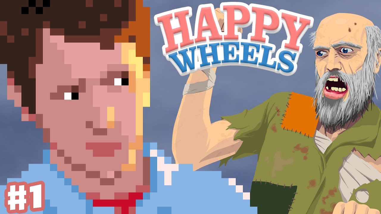 Happy Wheels - Part 1 - Prepare to Rage Quit! (Gameplay and Commentary)