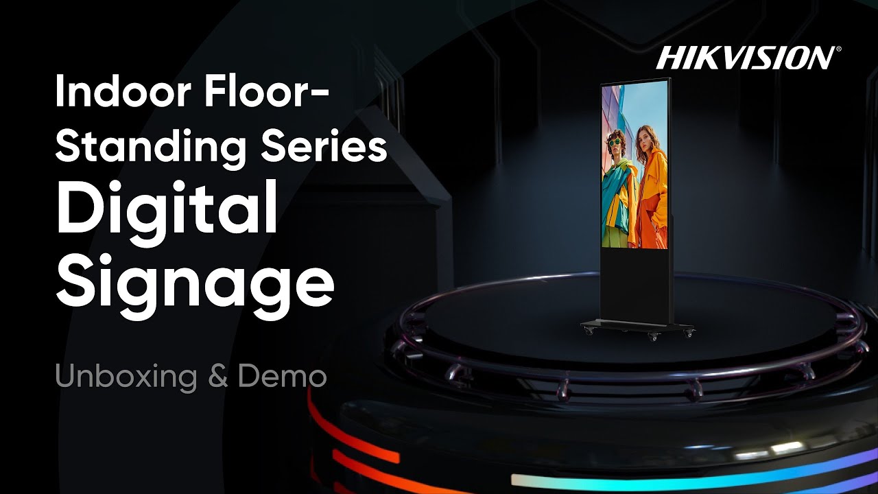 Indoor Floor-Standing Series Digital Signage Unboxing & Demo