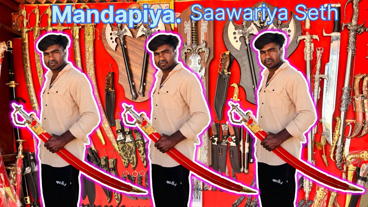 Mandapiya.￼￼￼￼￼￼￼ Saawariya Seth ￼ Chandi ki Talwar 🗡️ ￼ Rajwadi Chander quality Talwar ￼🗡️❤️