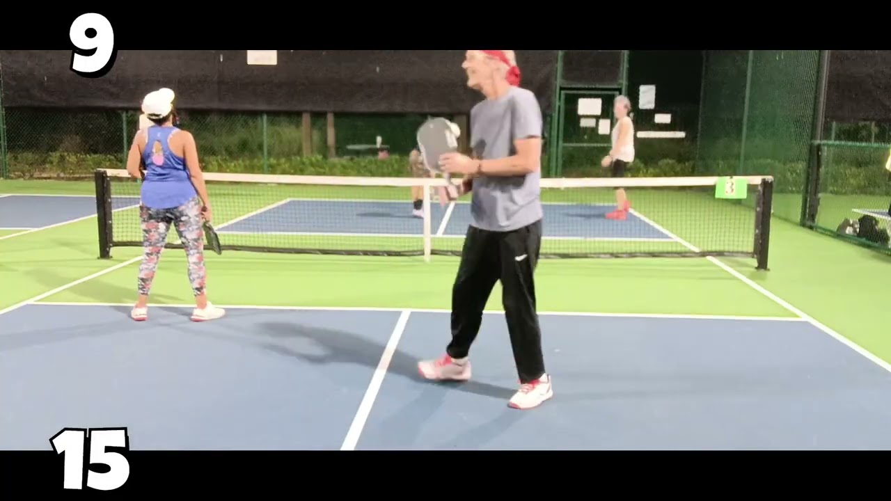 Pickleball Mixed Doubles Social / Rec Game. Trisa & Tristan vs Kim & KC, Kim makes KC look good!