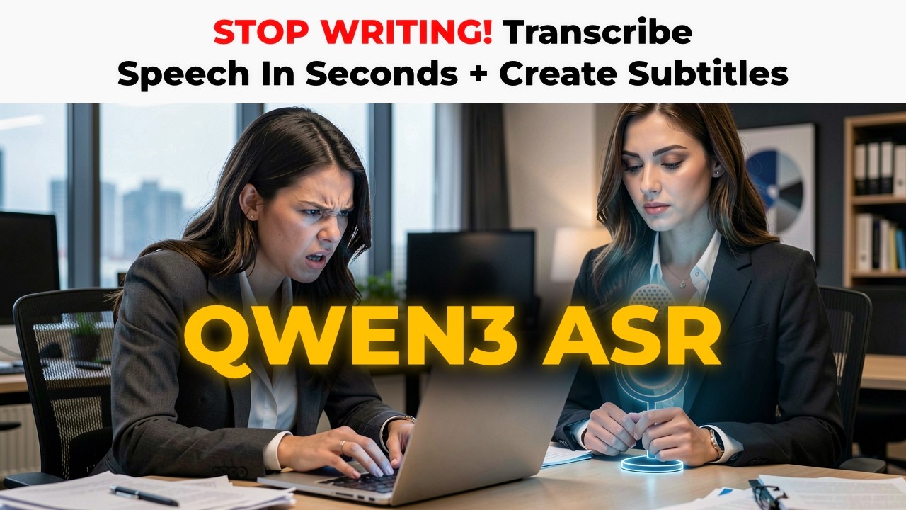 This Model Transcribes Human Speech in Seconds | Create Subtitles | Qwen3 ASR ComfyUI