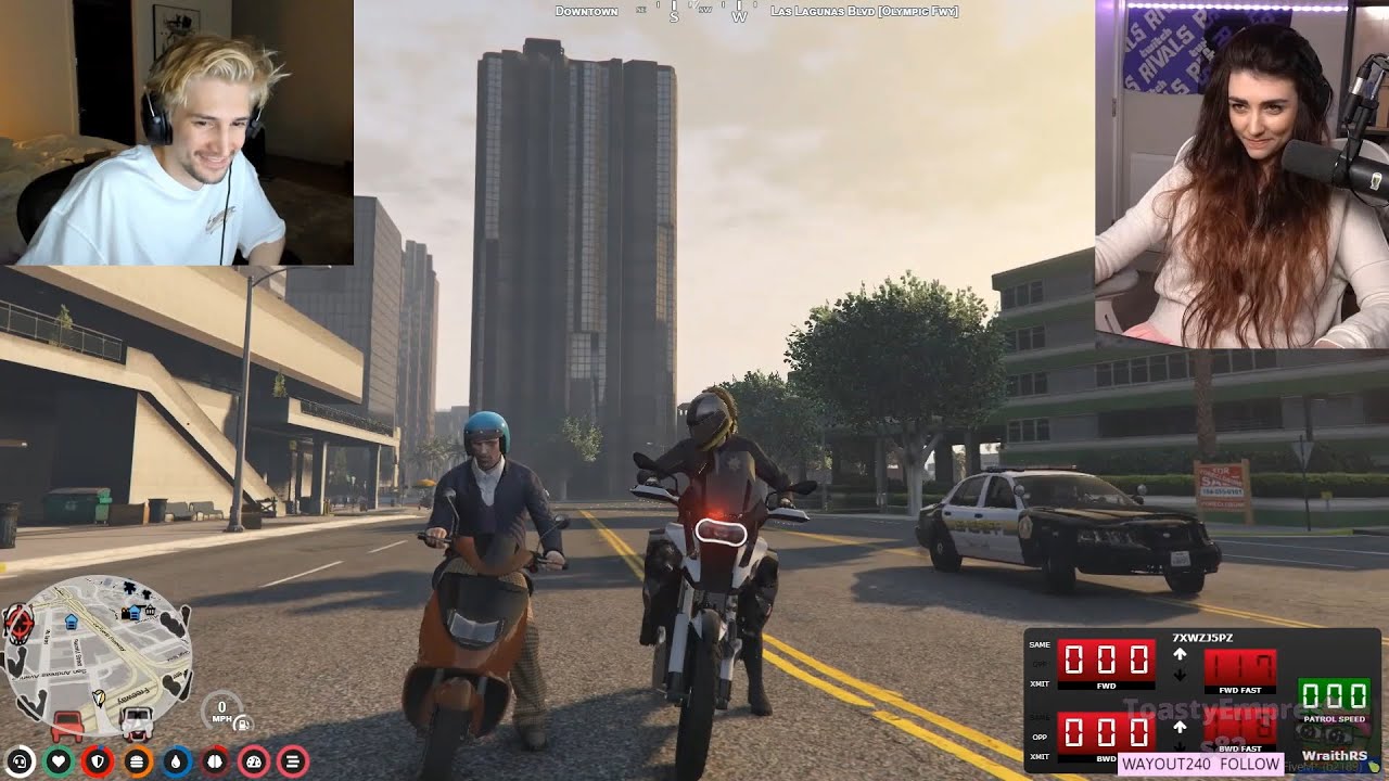 Xqc Reminds Wolfabelle of the good old days (Both POVs) | GTA RP NoPixel 3.0