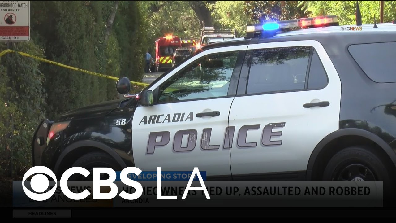 Arcadia homeowners tied up by group of armed robbers; jewelry and car stolen
