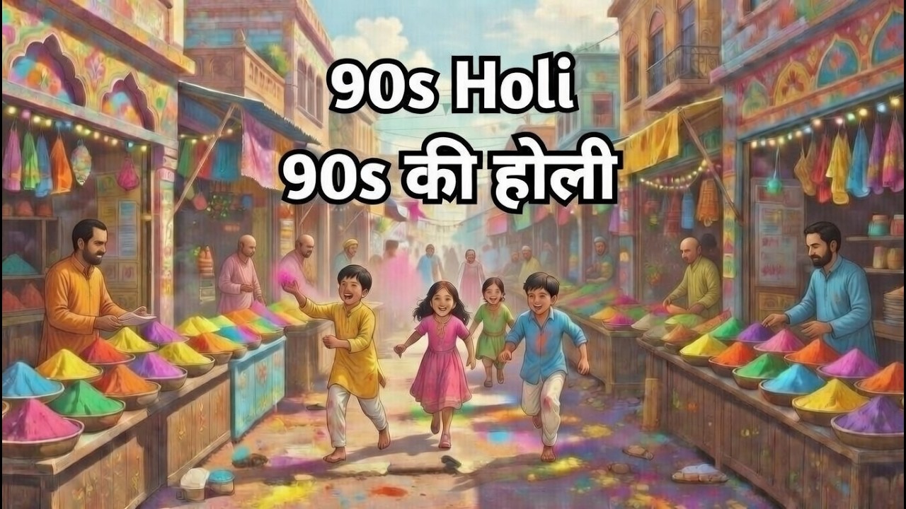 90s की होली – जब त्योहार साथ होने का नाम था | “90s Holi – When Celebrations Were About Togetherness”