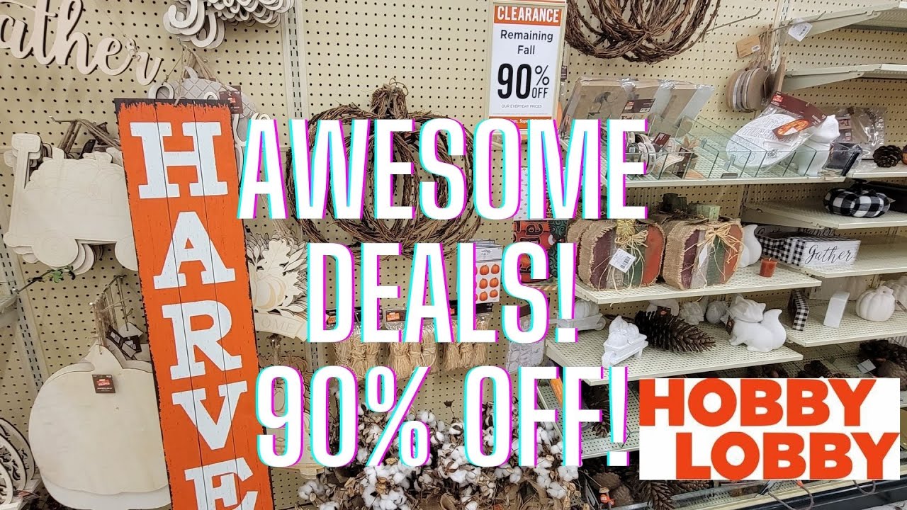 HOBBY LOBBY 90% OFF! FALL! - AMAZING DEALS STORE WALK THRU! #HOBBYLOBBY @hobbylobby