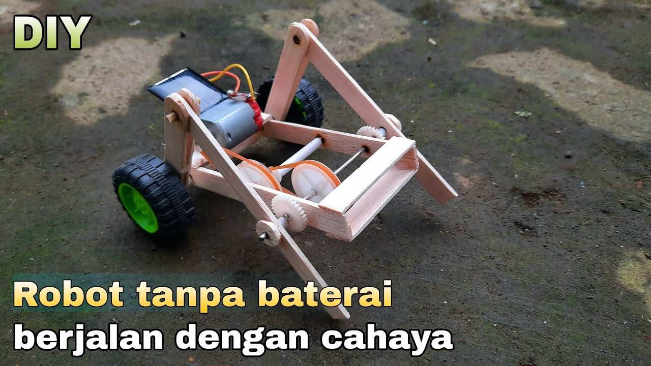 membuat robot dari dinamo berjalan dengan cahaya matahari
