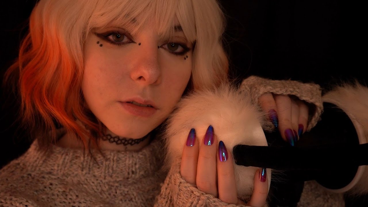 ASMR | 3h soft Blowing & fuzzy Ear Muffs Scratching by the Fire - no talking for Sleep
