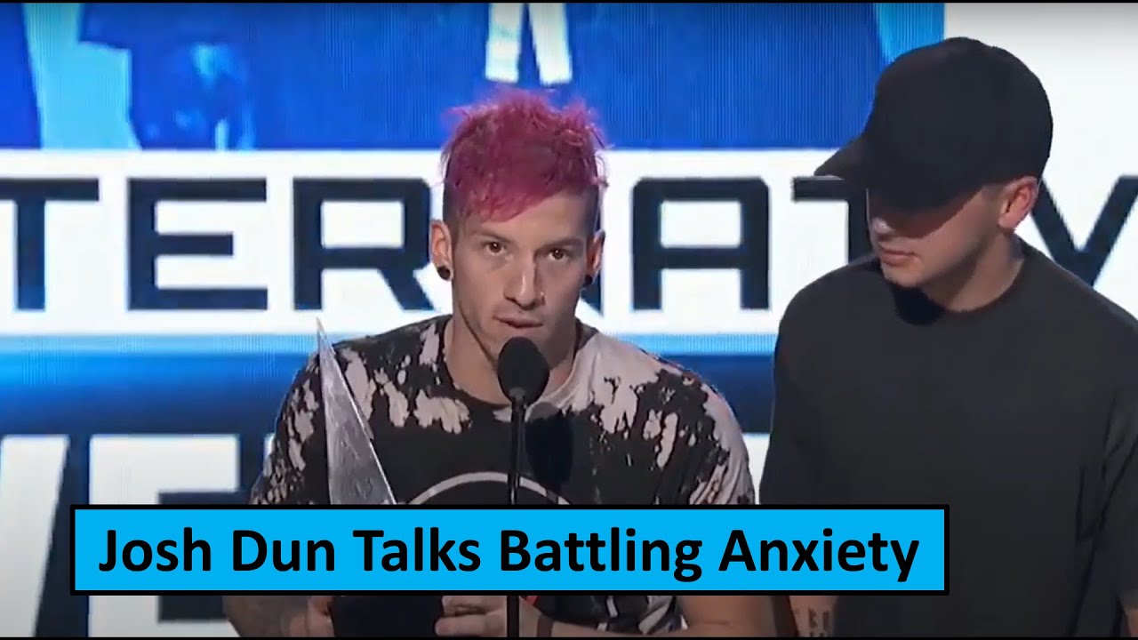 Josh Dun from twenty one pilots talks about anxiety