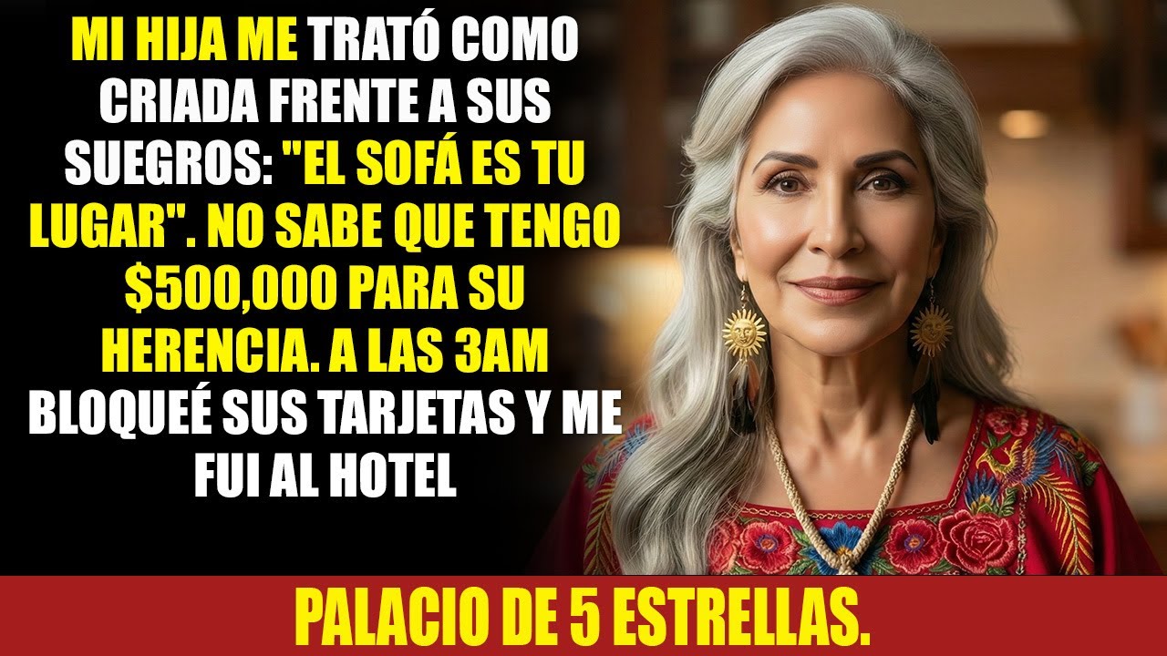 Tras 8h de viaje mi hija me puso a dormir en el sofá para complacer a su esposo. pero a las 3am..