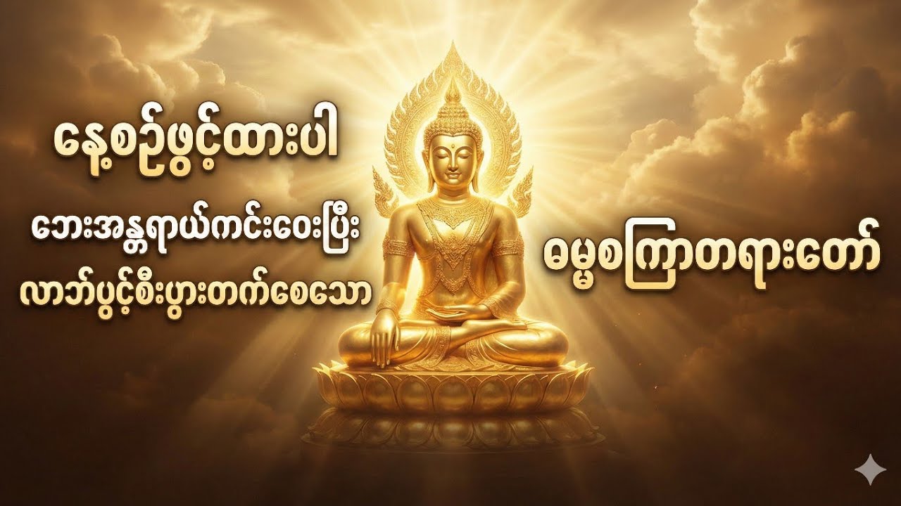 အန္တရာယ်ကင်းဝေးပြီး လာဘ်ပွင့်စေသော ဓမ္မစကြာတရားတော် | Dhammacakkappavattana Sutta Chanting