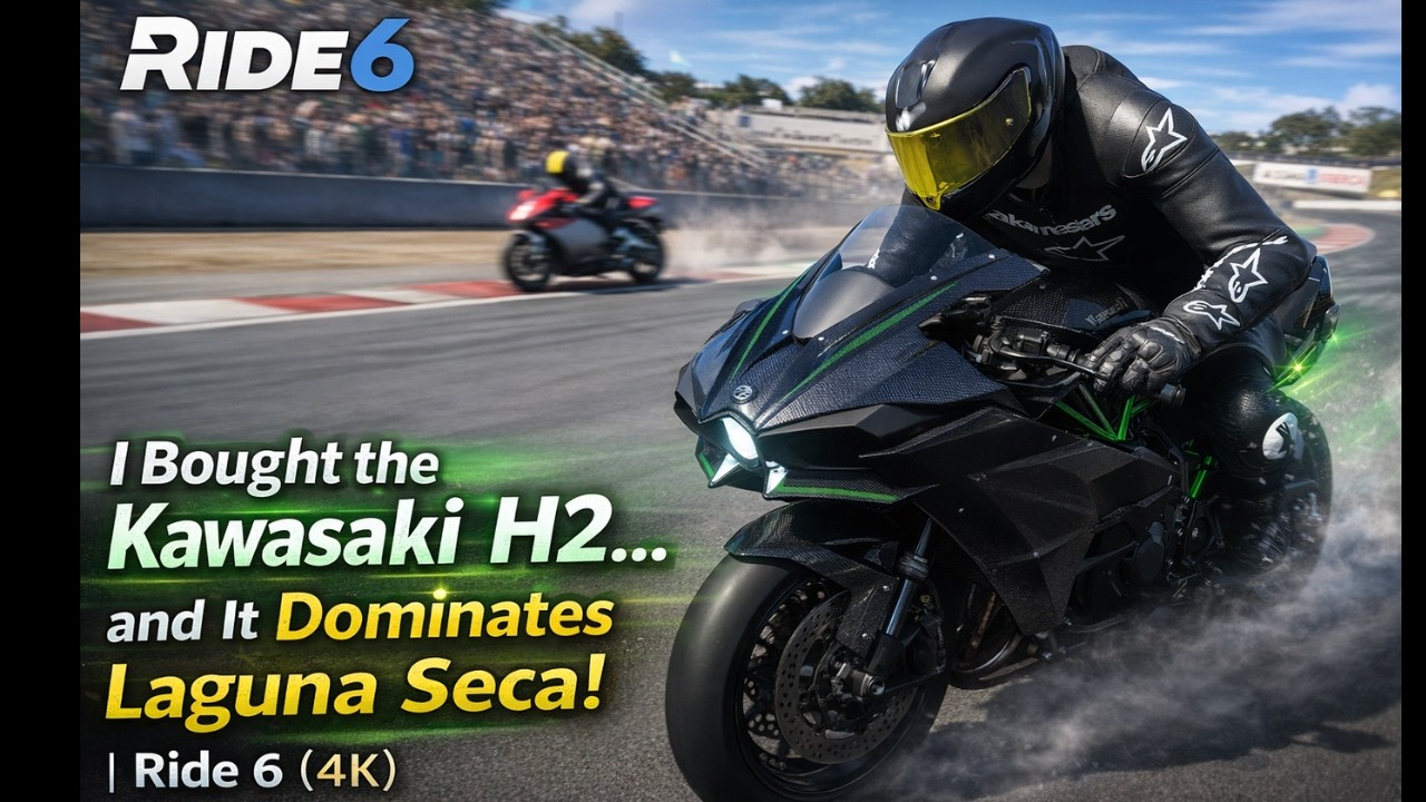 I Bought the Kawasaki H2… and It Dominates Laguna Seca! | Ride 6 (4K)
