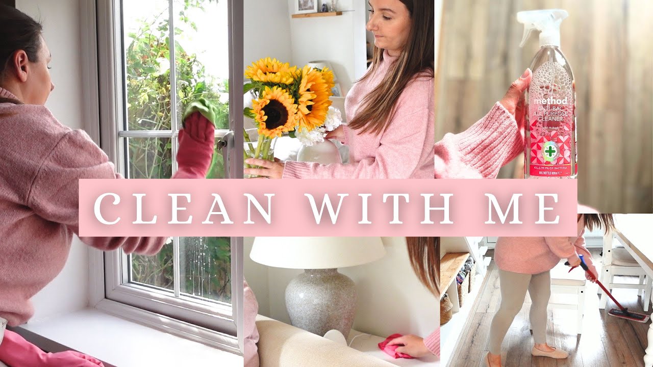 CLEAN WITH ME | post sickness full house clean, calming & relaxing