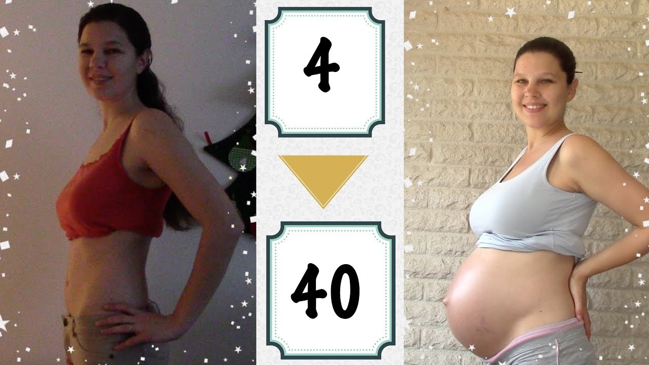 Bauch Wächst Von 4 Wochen Bis 40 Wochen Schwangerschaft Mit Unserem Folgewunder // AnnikasLeben