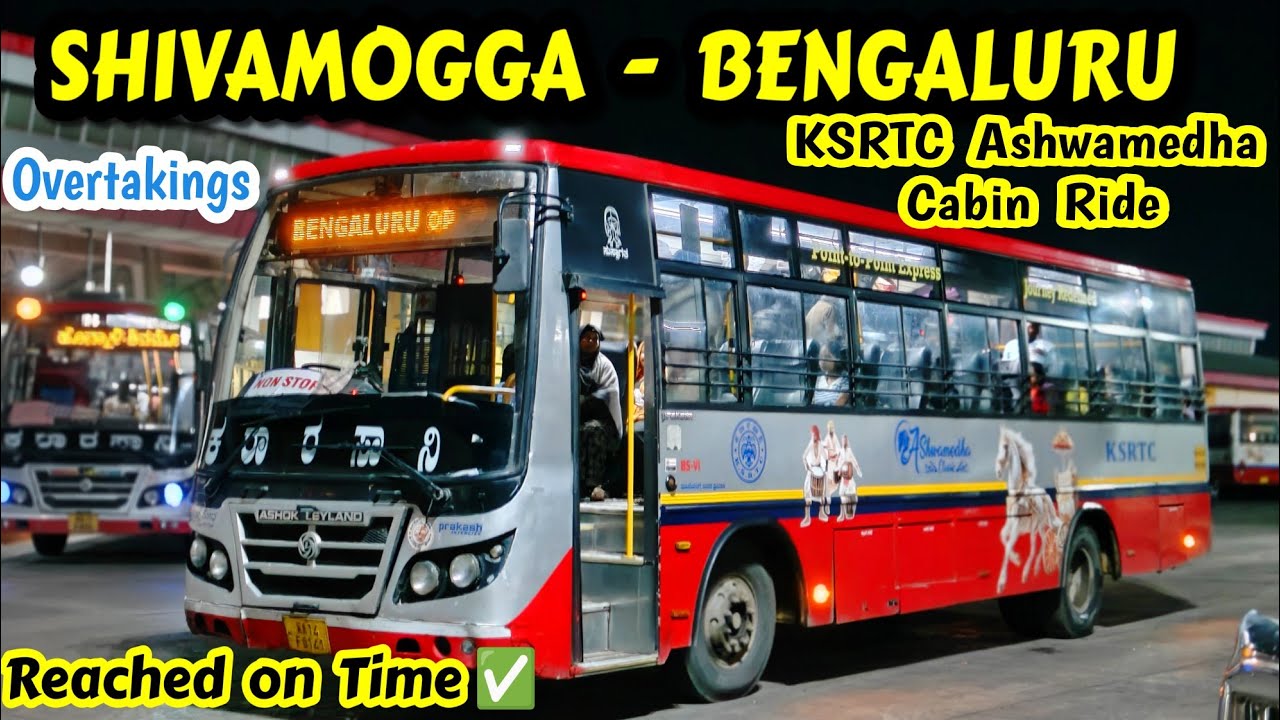 SHIVAMOGGA - BENGALURU KSRTC ASHWAMEDHA Cabin Ride | Overtakings#bus #vlog #viral#ksrtc#travel#volvo