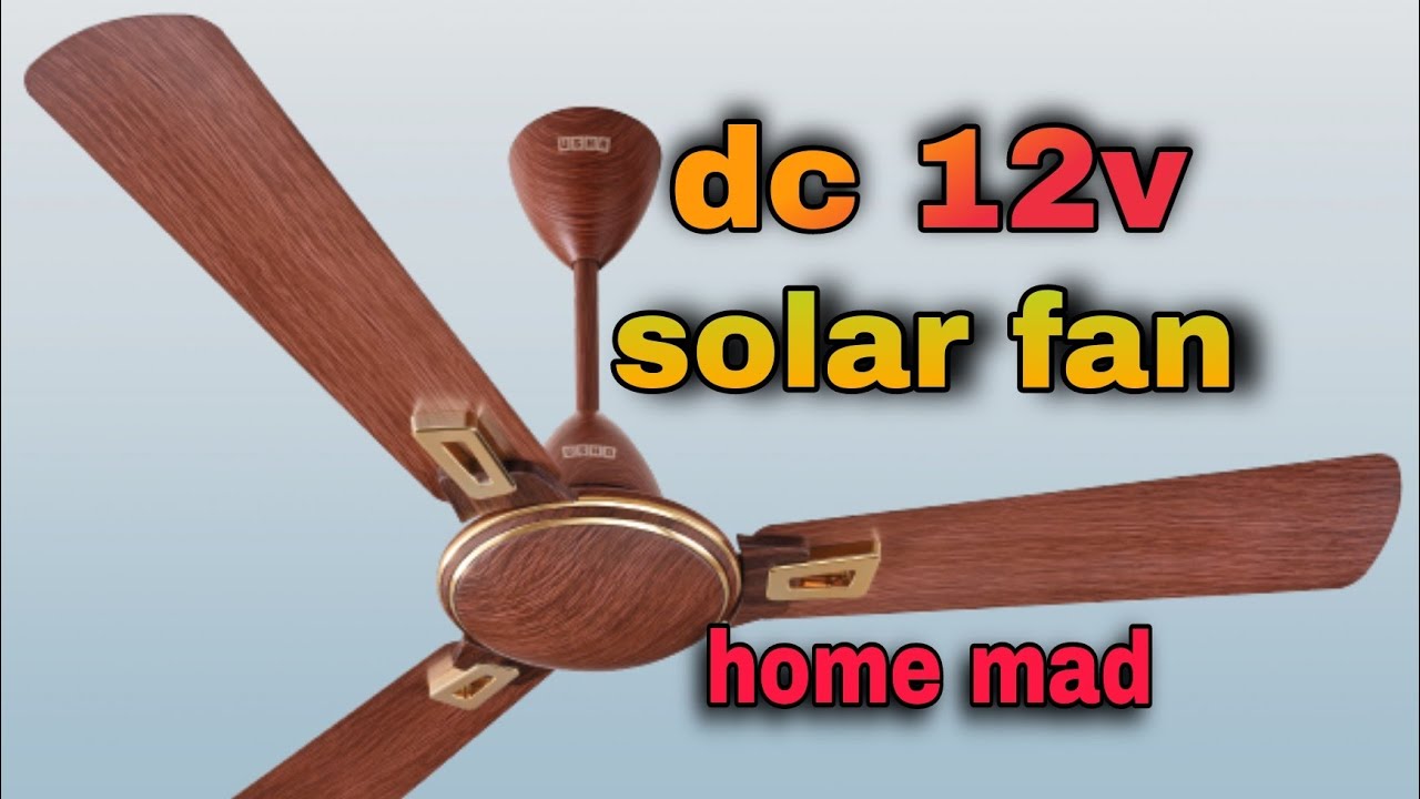 how to make 12v/24v dc solar celing fan home mad #jugad