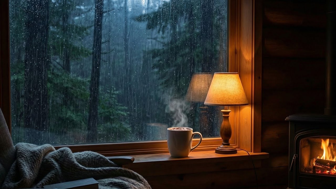 🎧American Heavy Rain ASMR : Deep Sleep Therapy & Meditation (4K Relaxation)