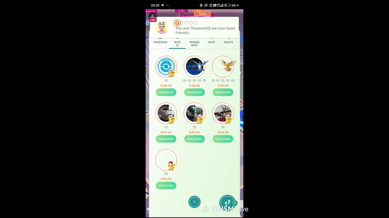Road to Kalos - Articuno Zapdos Moltres Raid Invites