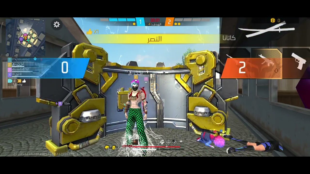 لعبت اقوى مبارة كلاش سكواد # فري فاير !!