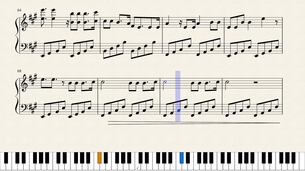 Forgotten Love (Sheet Music Video)