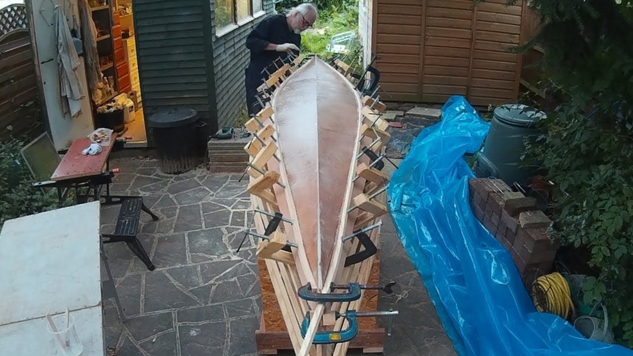 Up Ship Creek EP #7 canoe build (Lapstrake Planking)