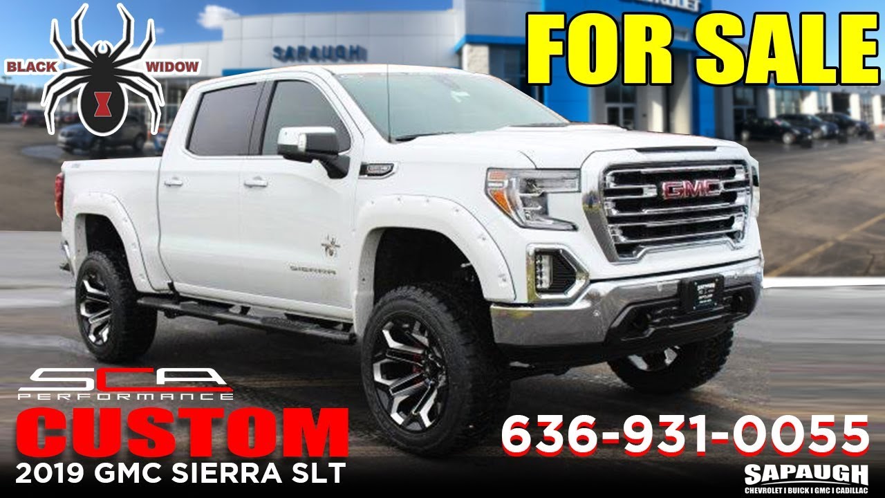 Lifted 2019 GMC Sierra Custom Black Widow Edition